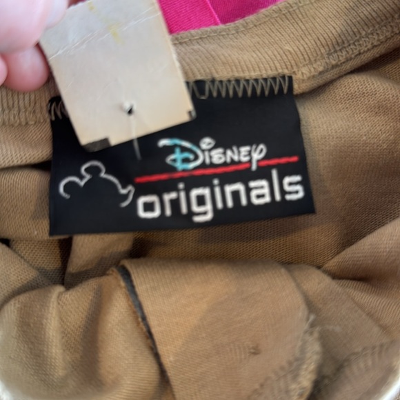 NWT Vintage Disneyland 1995 Grad Night Henley T-Shirt in Tan Men's Size S/M - Picture 7 of 10